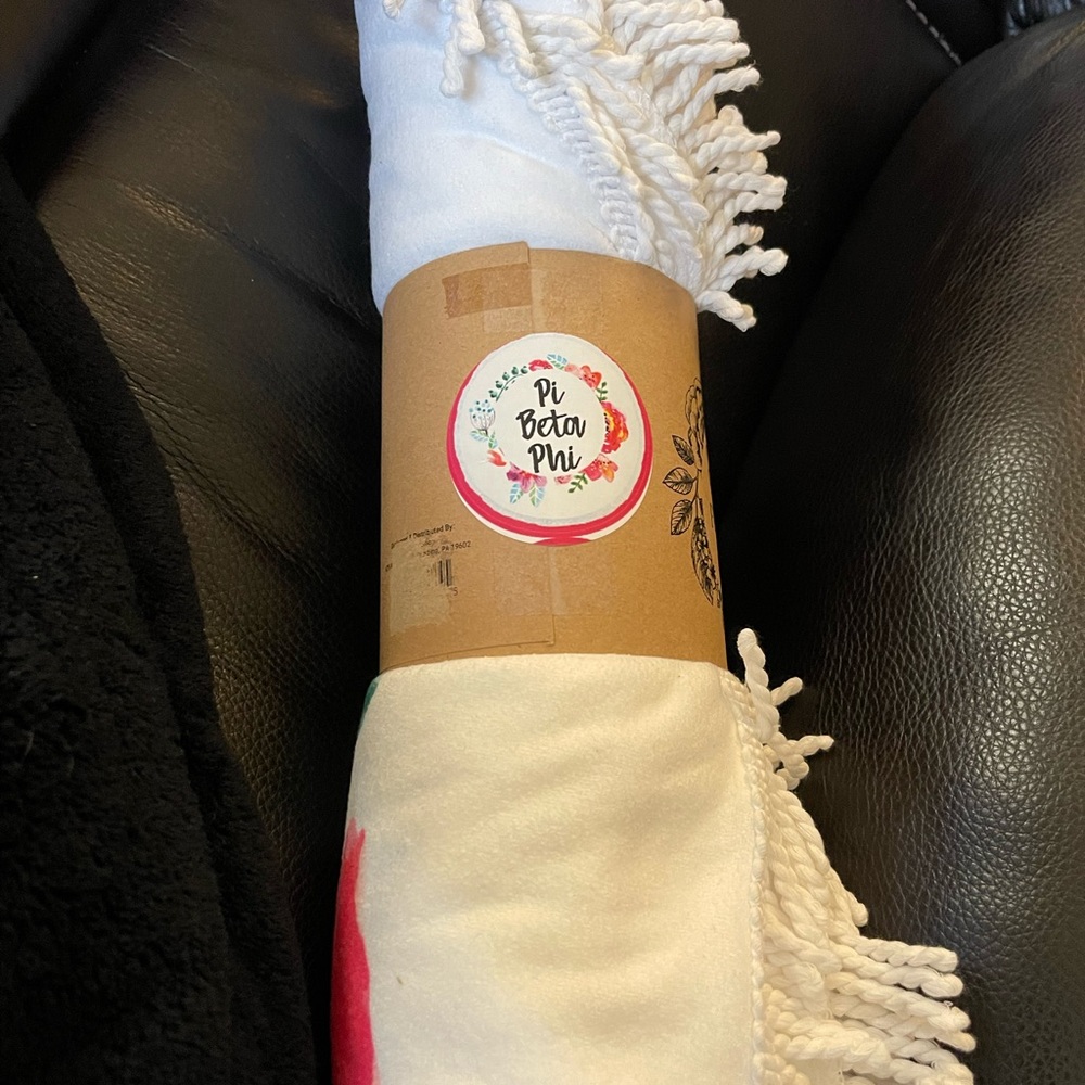 Pi phi sorority blanket brand new